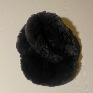 Elegant Gray Rabbit Fur Women's Hat/Cap